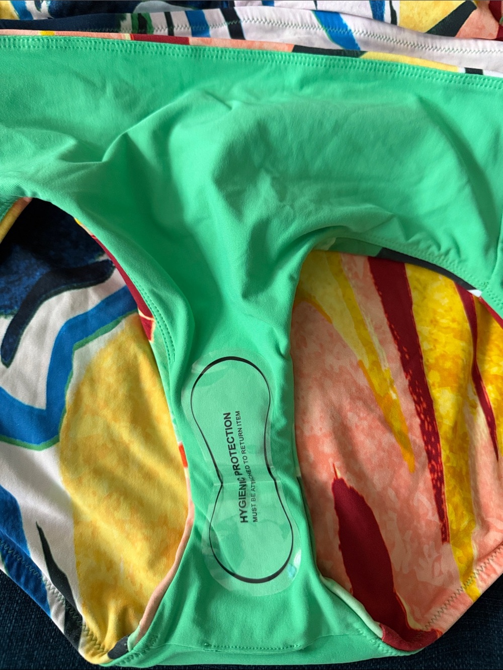 NWOT Calia Colorful Abstract Two-Piece Bikini - women’s size Small - Picture 2 of 5